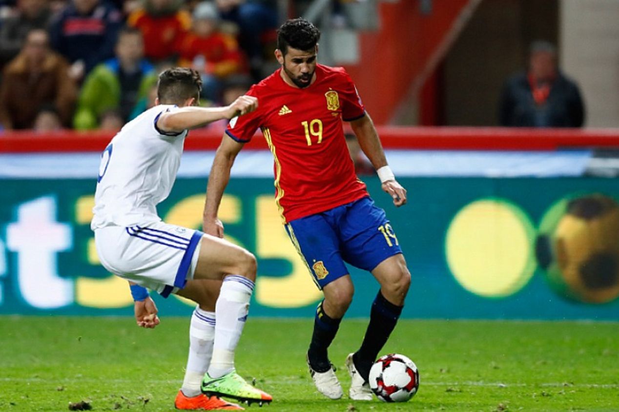 Diego Costa defendeu a Espanha na Copa do Mundo de 2014