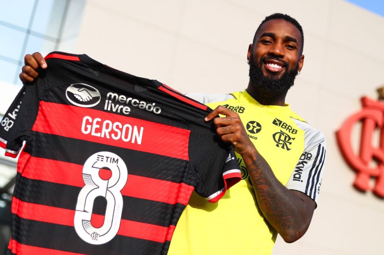 Gerson, do Flamengo, está na mira do Al-Hilal, da Arábia Saudita