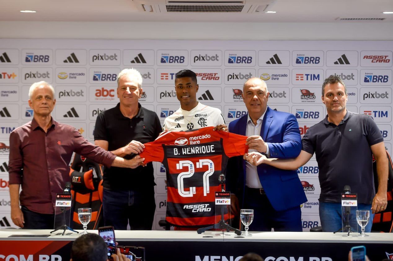 Bruno Henrique tem contrato com o Flamengo até dezembro 2026