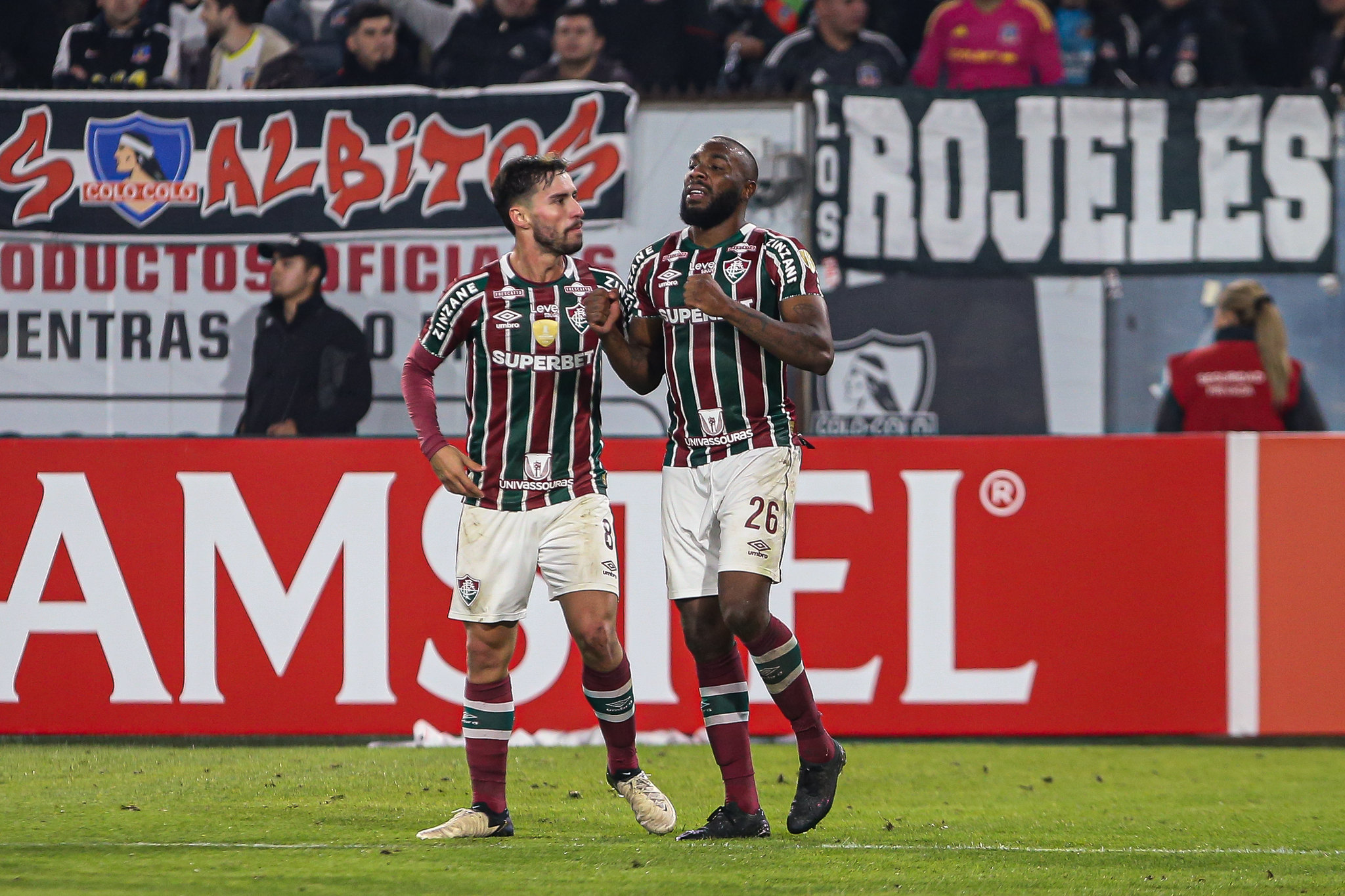 Manoel fez o gol da vitória do Fluminense sobre o Colo-Colo na Copa Libertadores da América