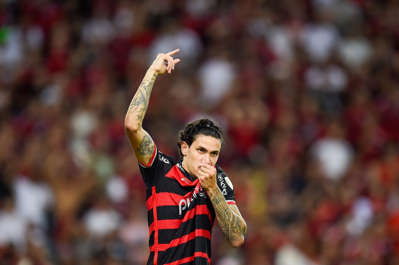 Pedro tem 20 gols em 25 jogos disputados pelo Flamengo em 2024. Camisa 9 está perto de superar marca de Gabigol na Libertadores