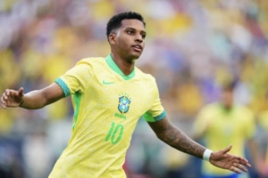 Rodrygo teve atuação destacada pelo Brasil no amistoso contra os Estados Unidos