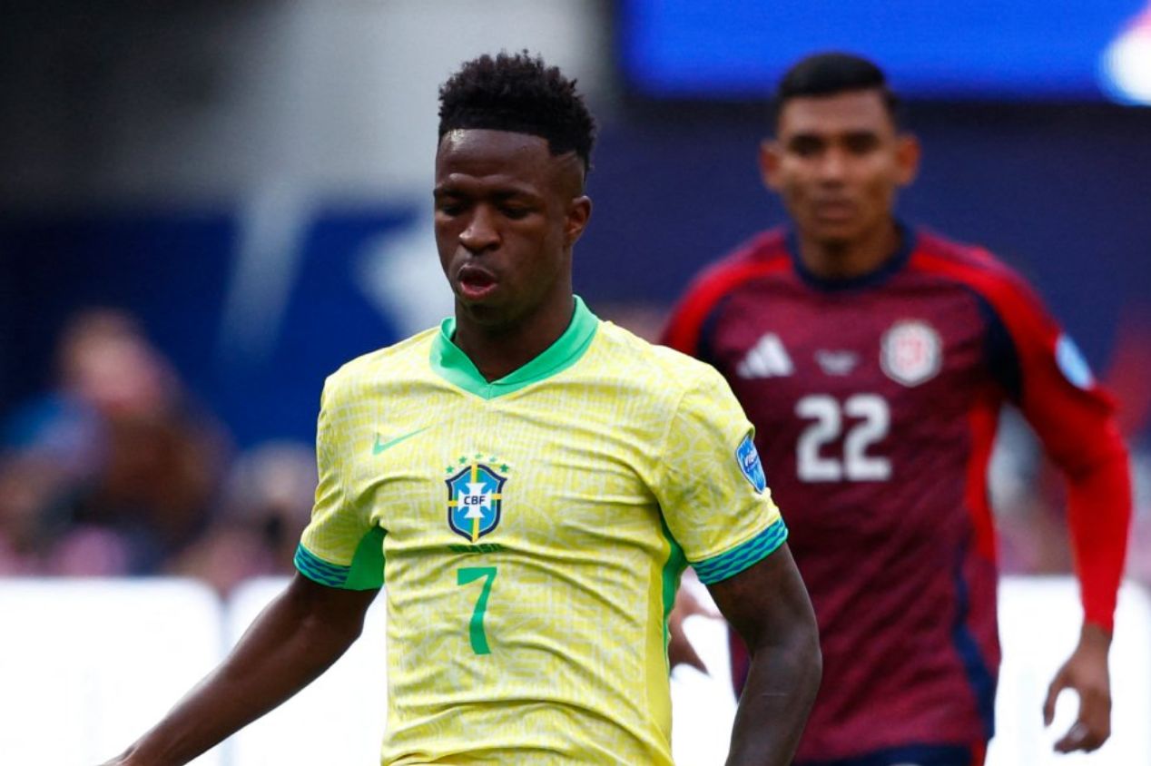 Vini Jr teve atuação apagada na estreia do Brasil na Copa América
