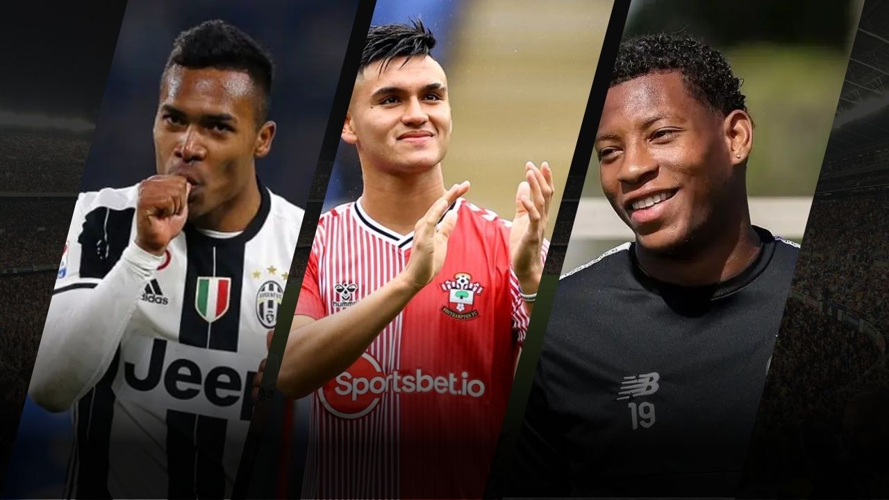 Alex Sandro, Alcaraz e Gonzalo Plata: os dois primeiros já fecharam com o Flamengo; o último acerta detalhes da transferência