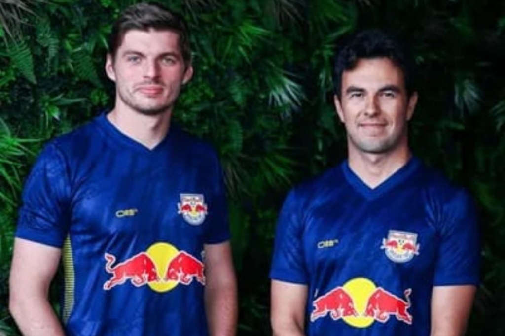 Red Bull Bragantino lança uniforme com Max Verstappen e Sergio Pérez como modelos
