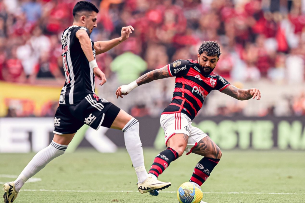 Gabigol teve atuação destacada na vitória do Flamengo sobre o Atlético-MG no primeiro jogo da decisão da Copa do Brasil
