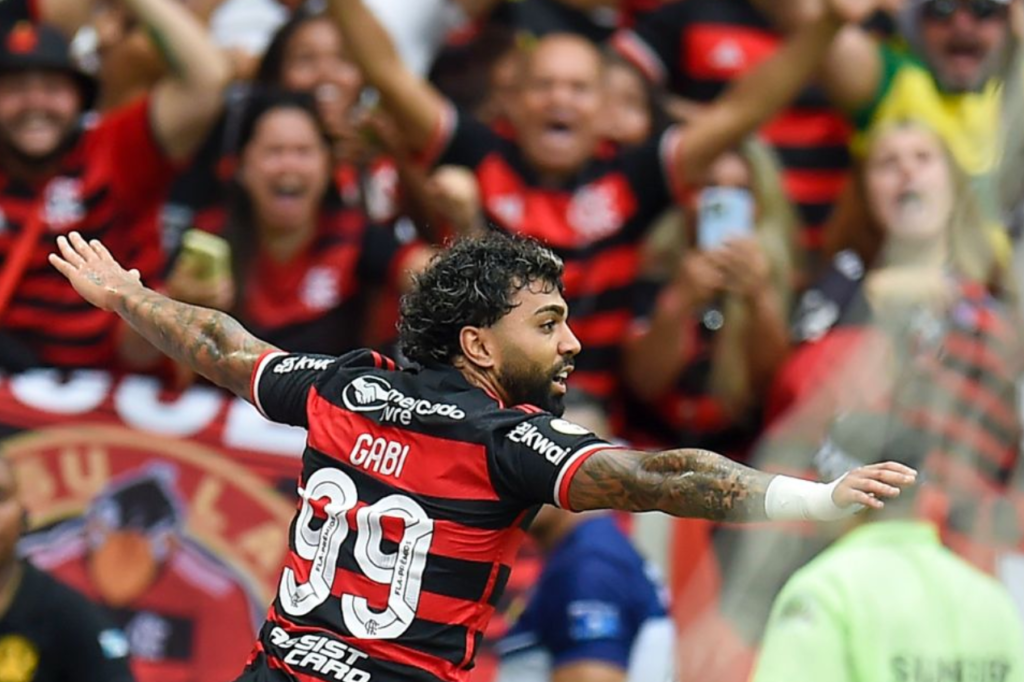 Flamengo faz festa para Gabriel Barbosa