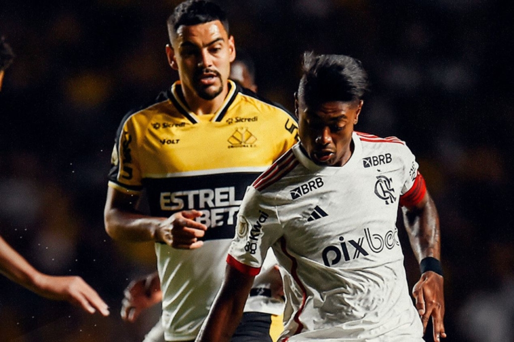 Bruno Henrique teve atuação destacada na vitória do Flamengo sobre o Criciúma