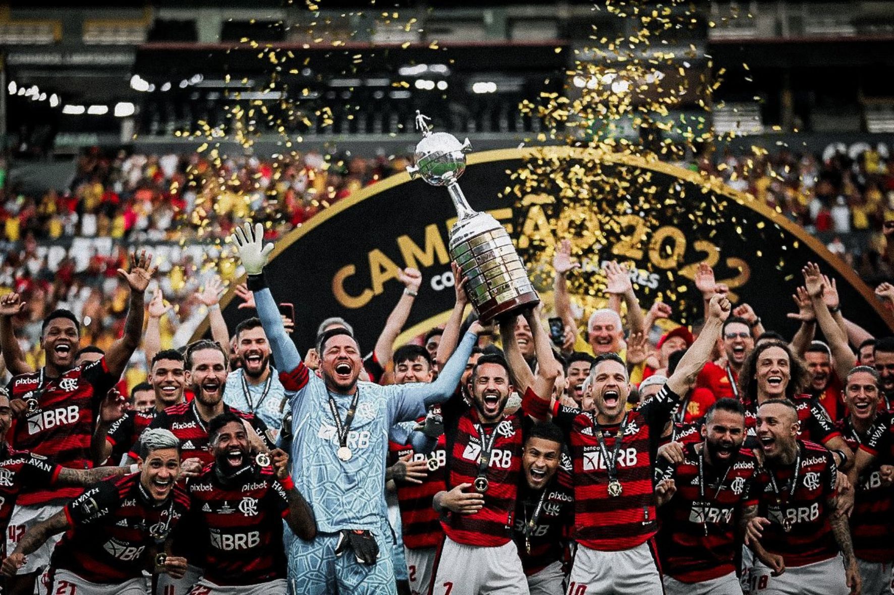 O Flamengo conquistou a vaga no Super Mundial de Clubes depois de conquistar o tricampeonato da Copa Libertadores, em 2022