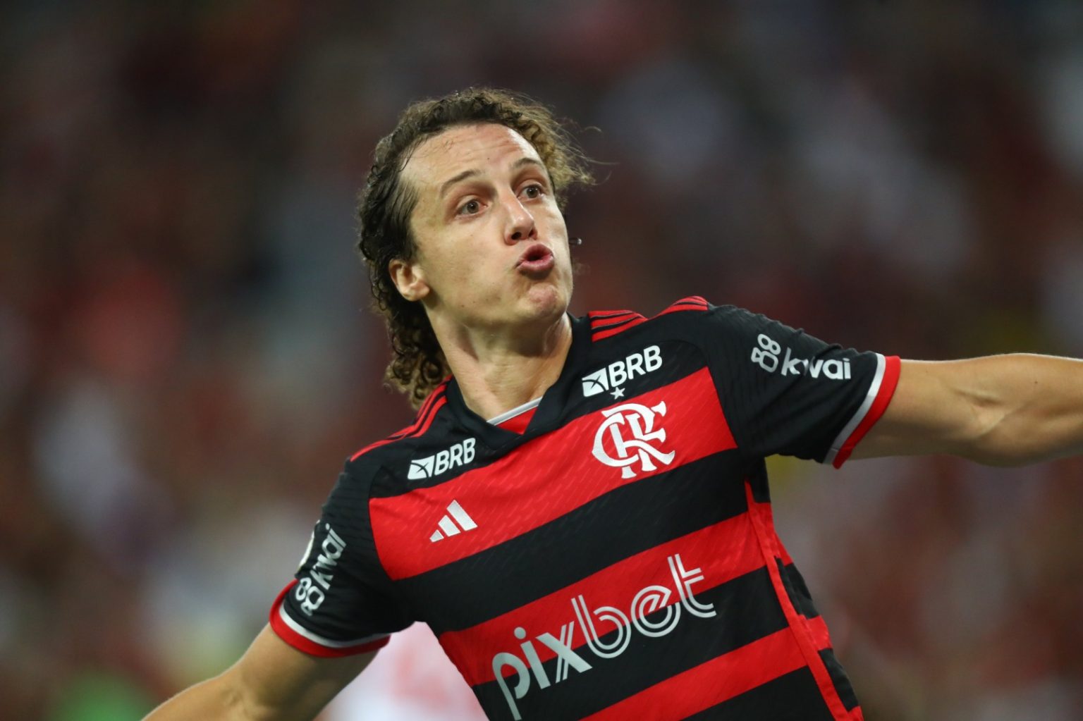 David Luiz em ação pelo Flamengo