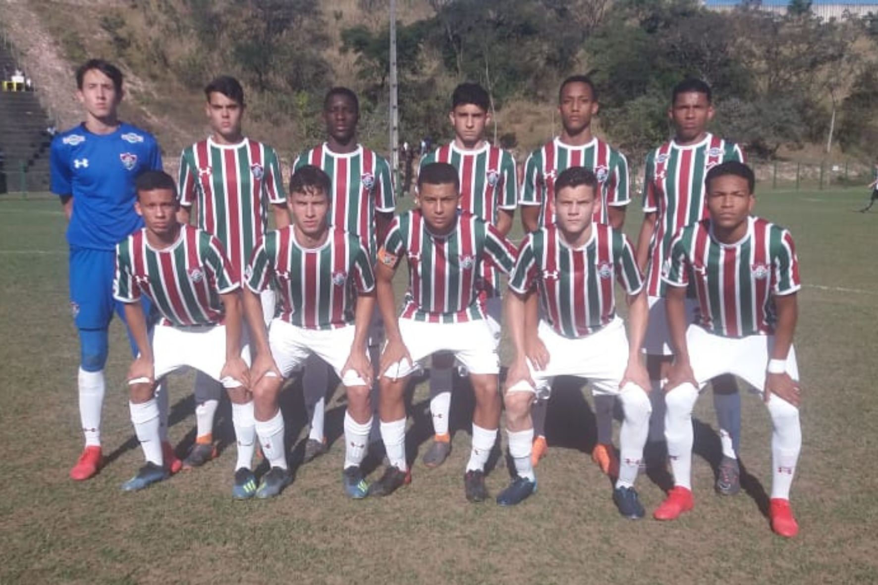 Geração de Ouro do Fluminense durante a disputa da Taça BH, em 2018