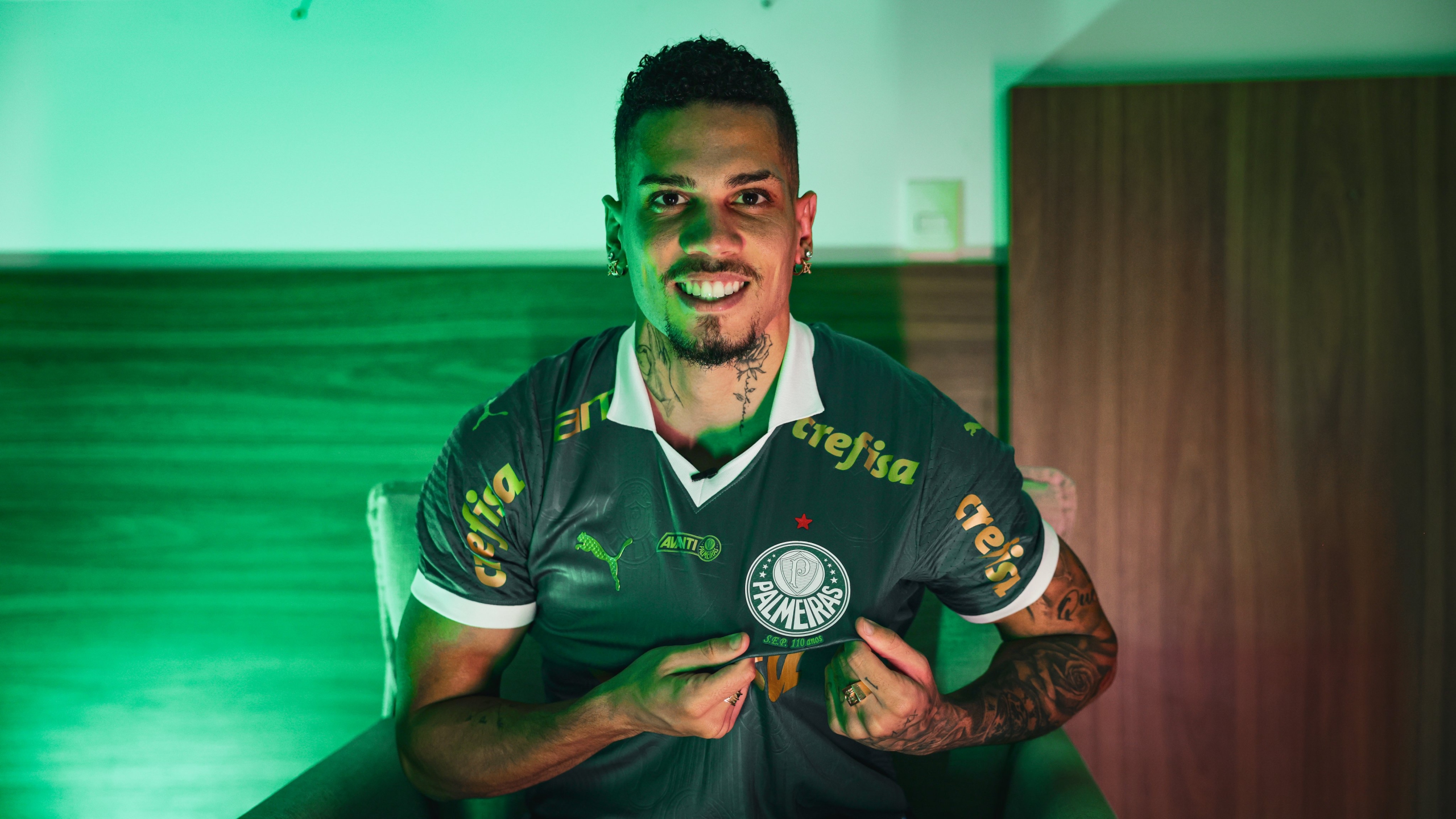 Paulinho foi anunciado pelo Palmeiras