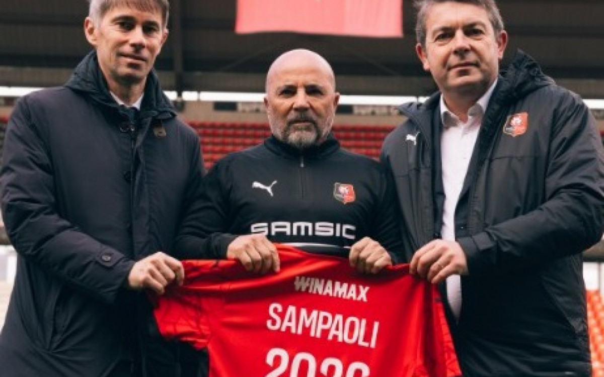 Jorge Sampaoli ficou pouco tempo no comando do Rennes