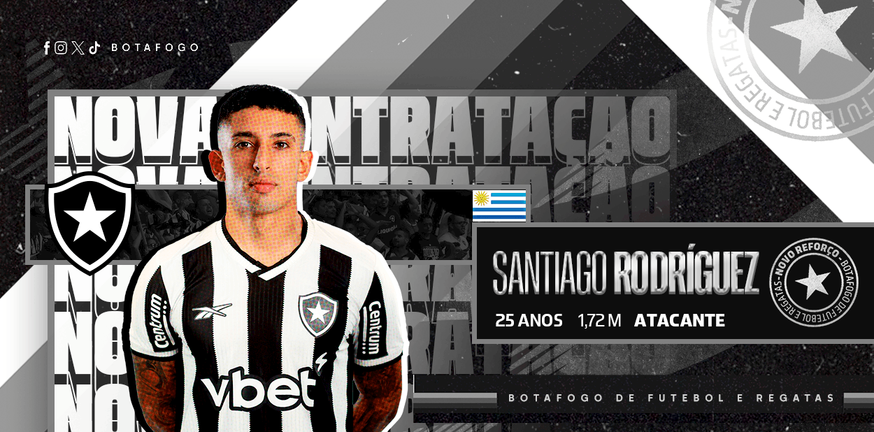 Santiago Rodríguez é o novo reforço do Botafogo