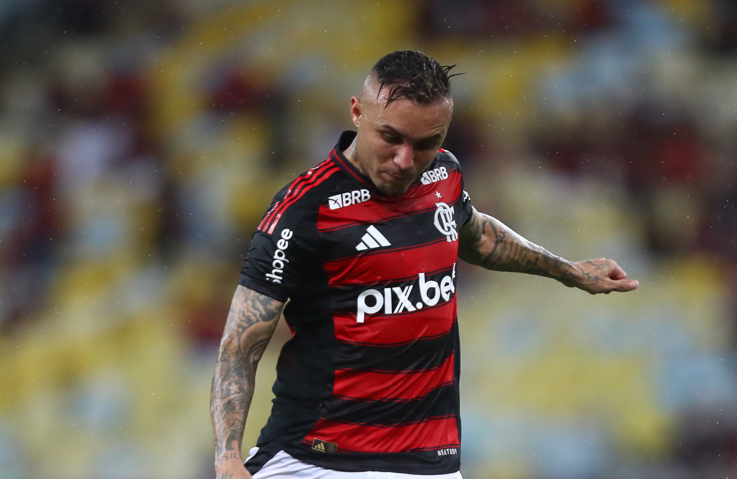 Everton Cebolinha em ação pelo Flamengo