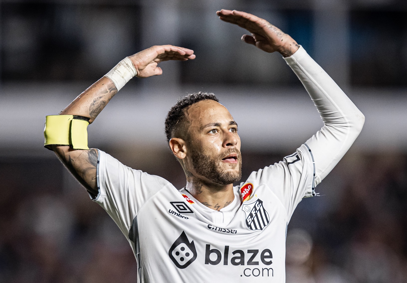 Neymar em ação pelo Santos