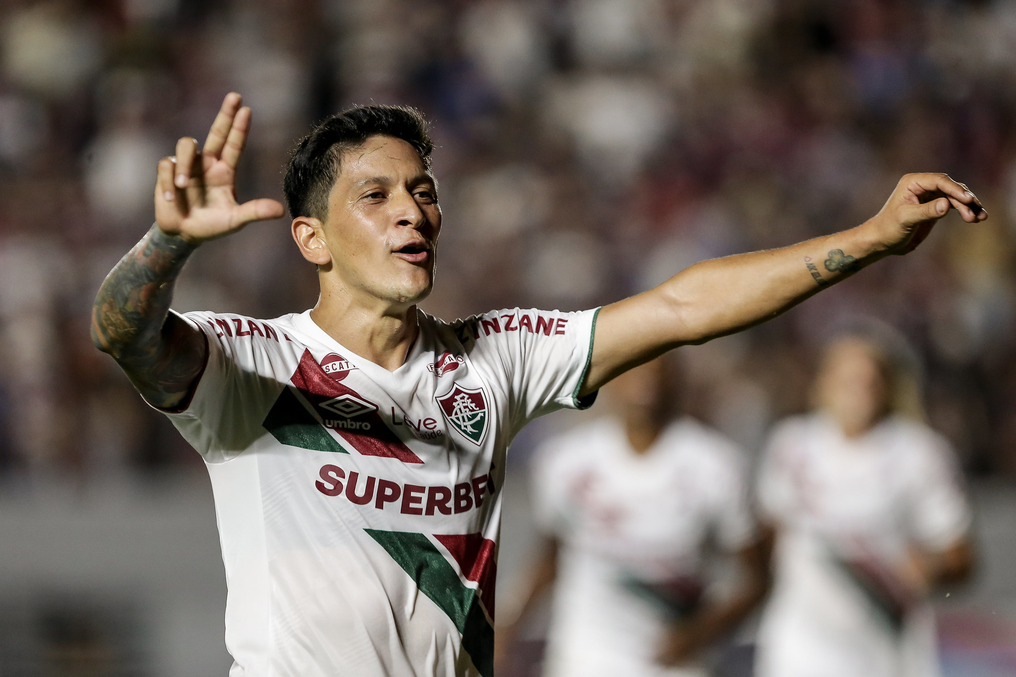 Germán Cano chegou ao 100º gol com a camisa do Fluminense e garantiu a classificação da equipe na Copa do Brasil com os dois gols marcados