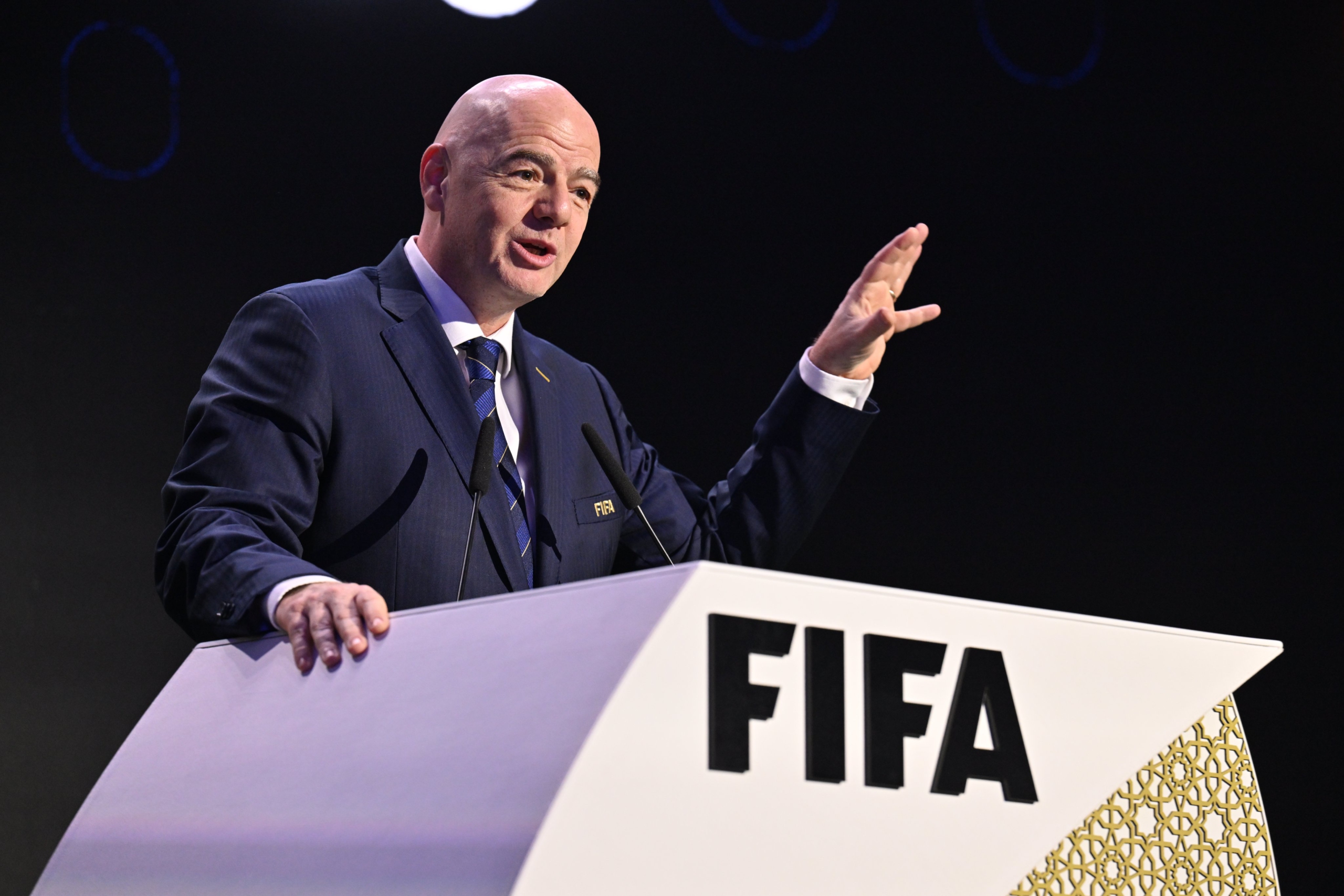 Gianni Infantino é o presidente da Fifa