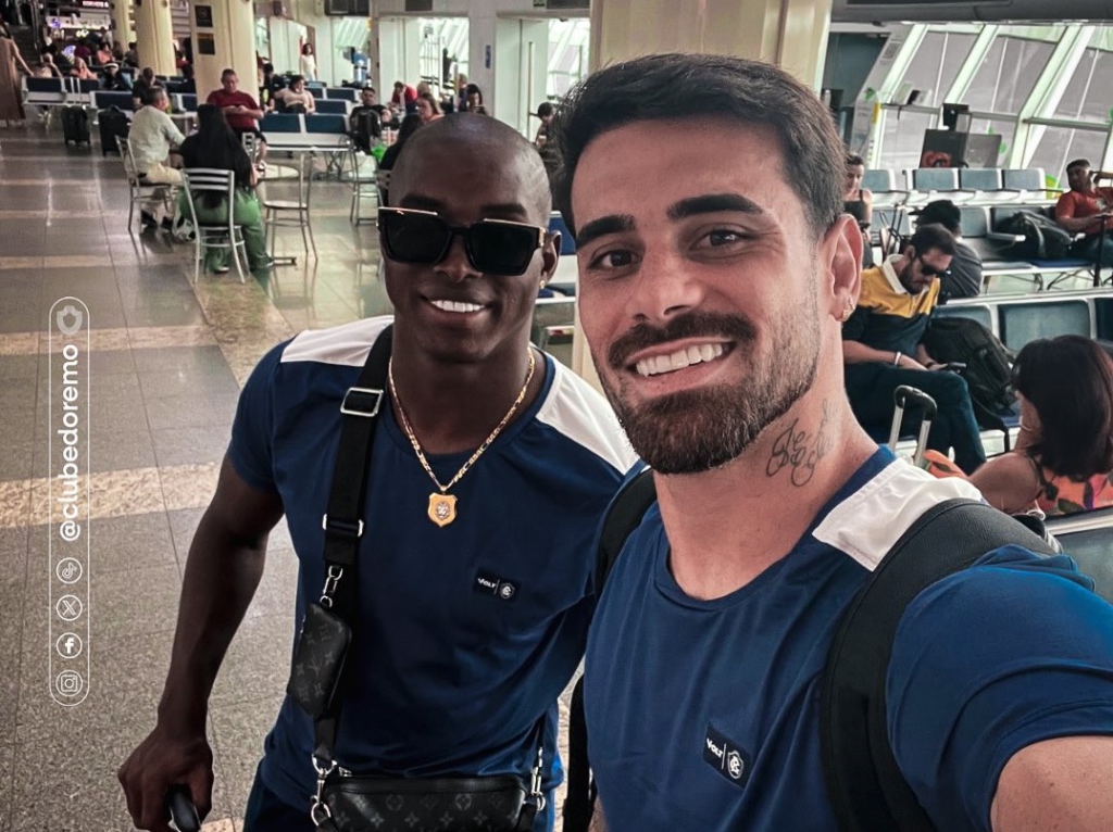 Remo durante embarque para Campinas