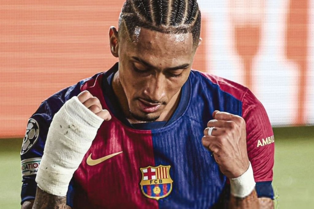 Raphinha iguala Cristiano Ronaldo e entra para a história da Champions League