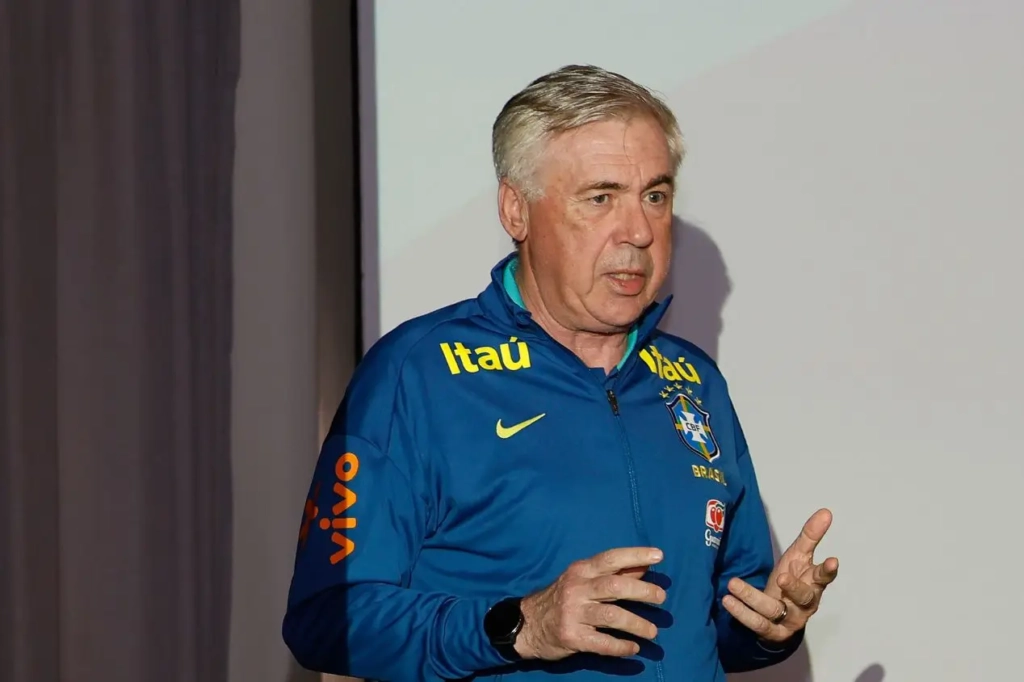 “O Brasil precisa voltar a ter o seu futebol”, afirma Carlo Ancelotti