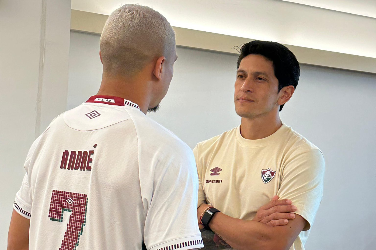 André acompanha jogo do Fluminense no Maracanã