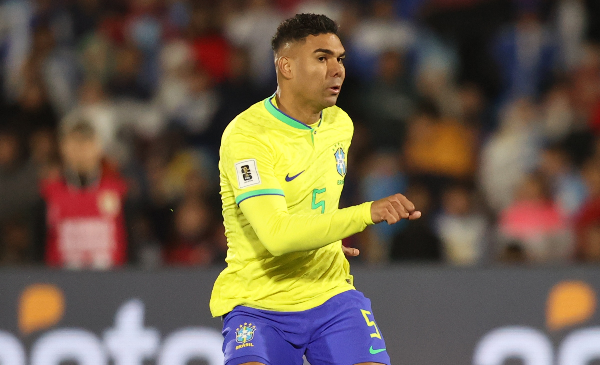 Casemiro em seu último jogo pela Seleção Brasileira