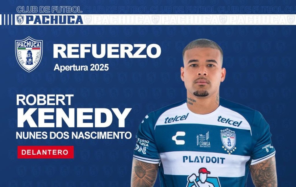 Robert Kennedy novo reforço do Pachuca