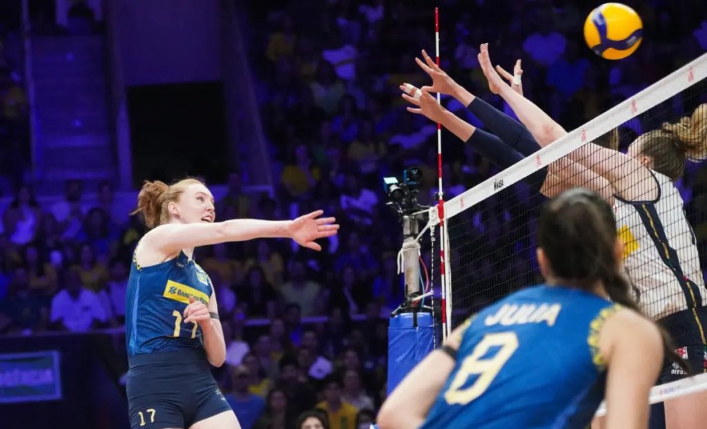 Brasil perde para a Itália pela Liga das Nações de Vôlei