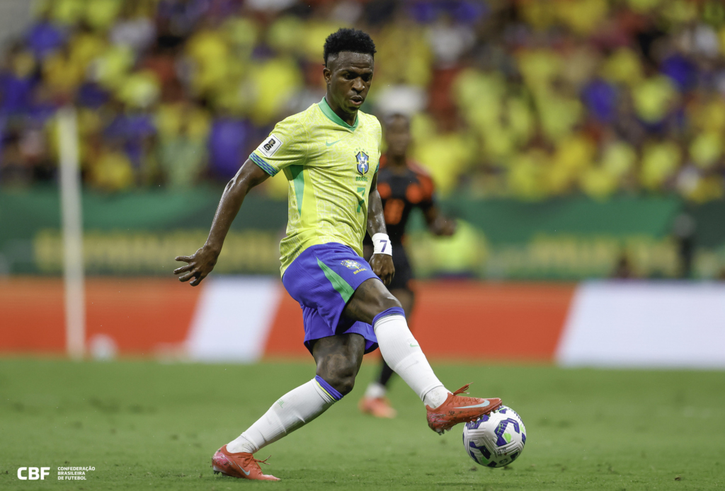 Vinícius Júnior, da Seleção Brasileira