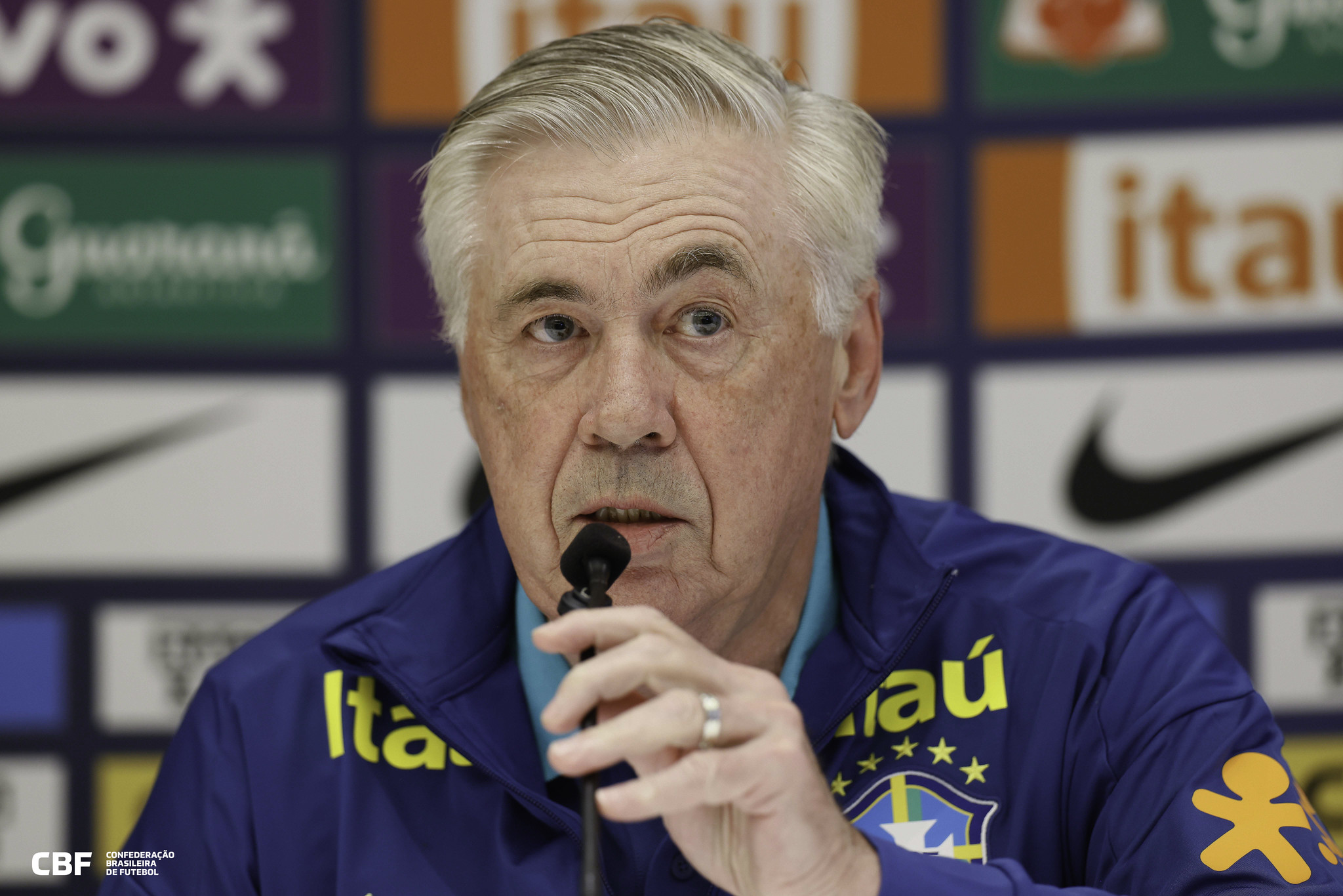 Carlo Ancelotti, treinador da Seleção Brasileira