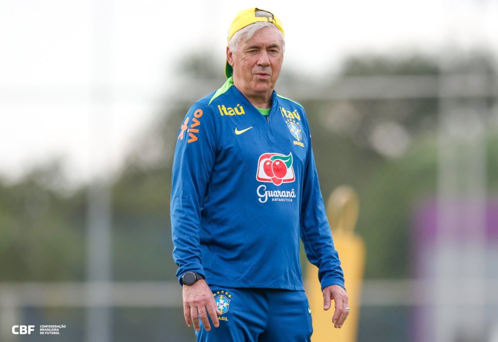 Carlo Ancelotti, treinador da Seleção Brasileira