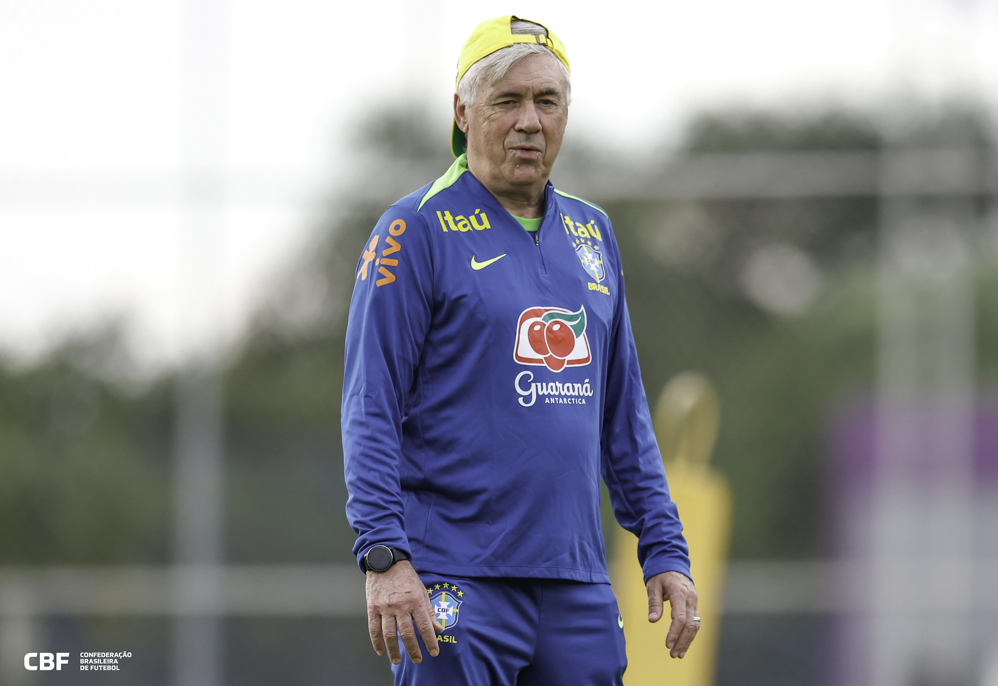Carlo Ancelotti, treinador da Seleção Brasileira