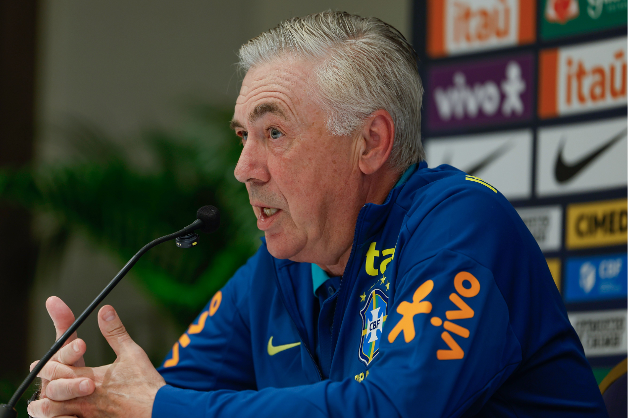 Seleção Brasileira empata na estreia de Carlo Ancelotti