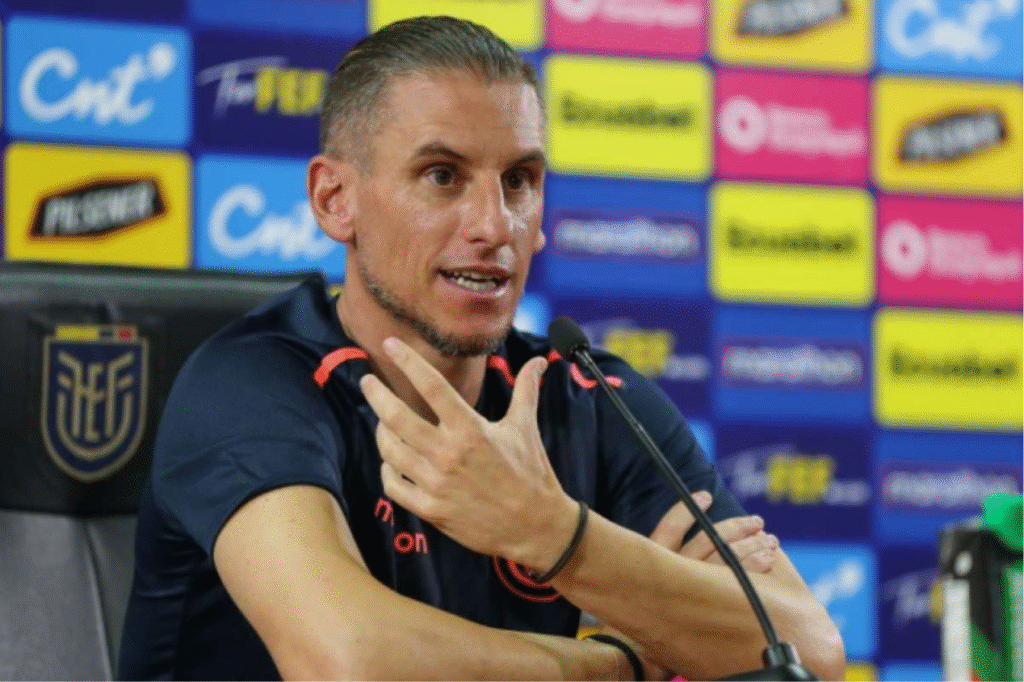 Sebastián Beccacece comemora empate com o Brasil