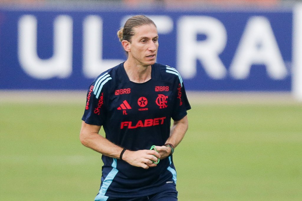 Filipe Luís, treinador do Flamengo