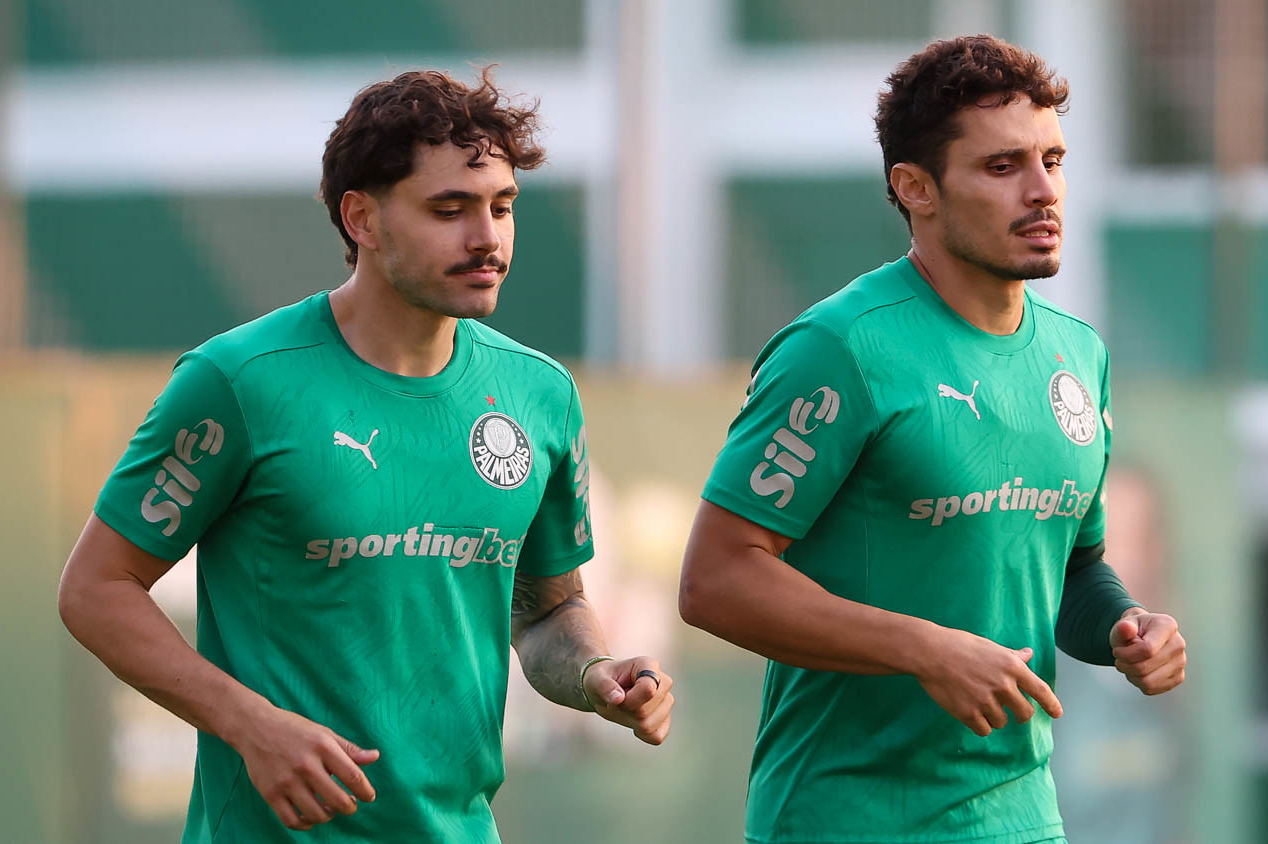 Mauricio e Raphael Veiga, do Palmeiras