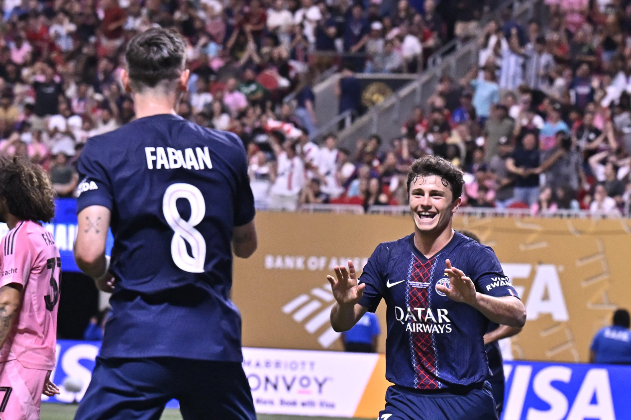 João Neves contra o Inter Miami