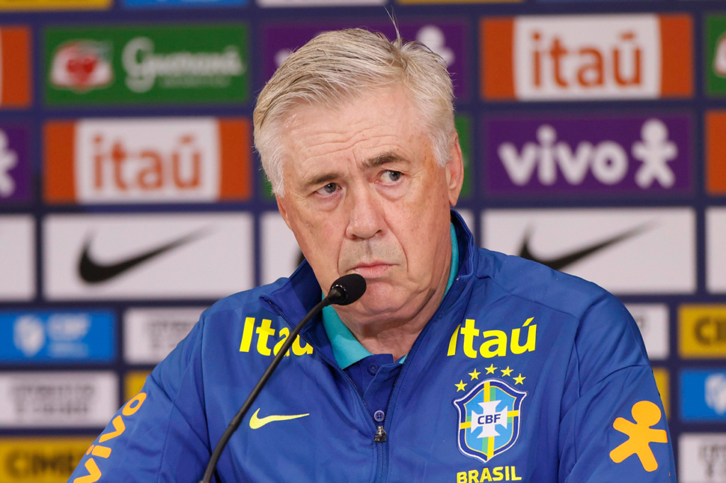 Carlo Ancelotti, treinador da Seleção Brasileira