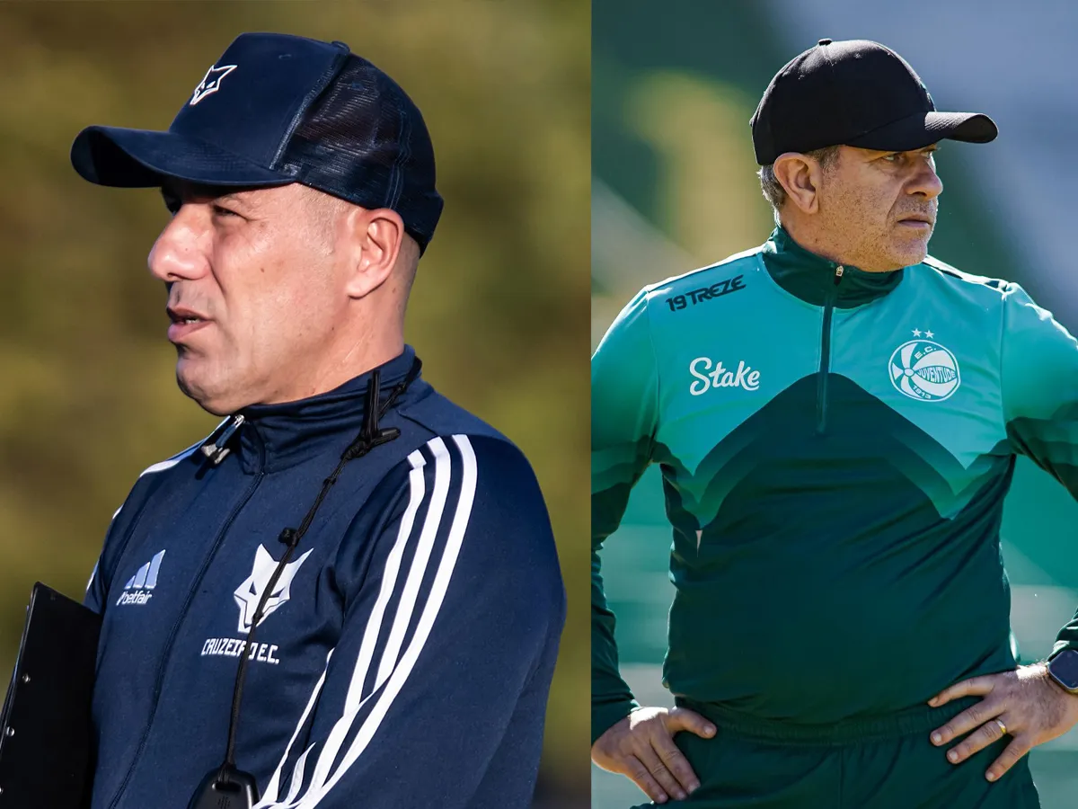Leonardo Jardim é o treinador do Cruzeiro e Cláudio Tencati comanda o Juventude