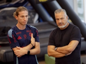 Filipe Luís e José Boto