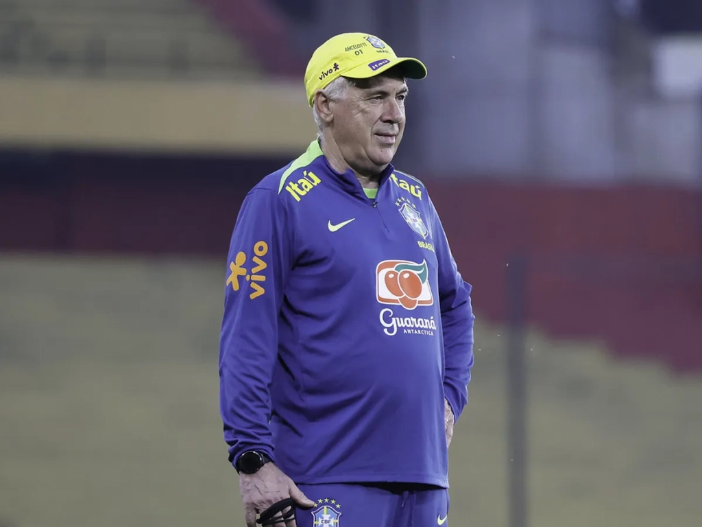Carlo Ancelotti, treinador da Seleção Brasileira