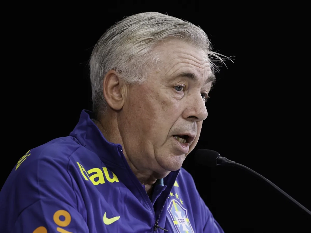 Carlo Ancelotti, treinador da Seleção Brasileira