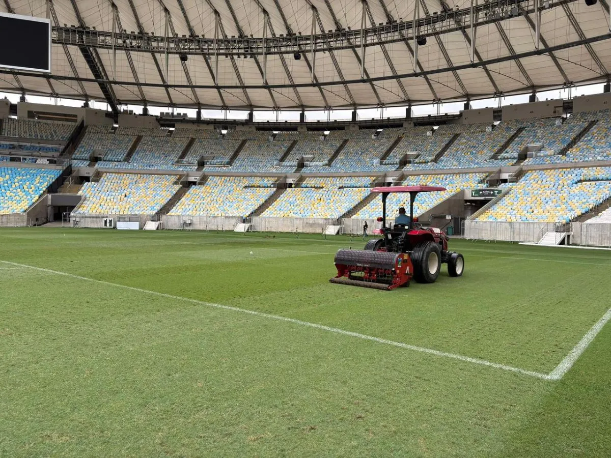 Maracanã passa por novo processo de recuperação no gramado