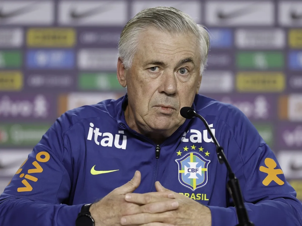 Carlo Ancelotti, treinador da Seleção Brasileira