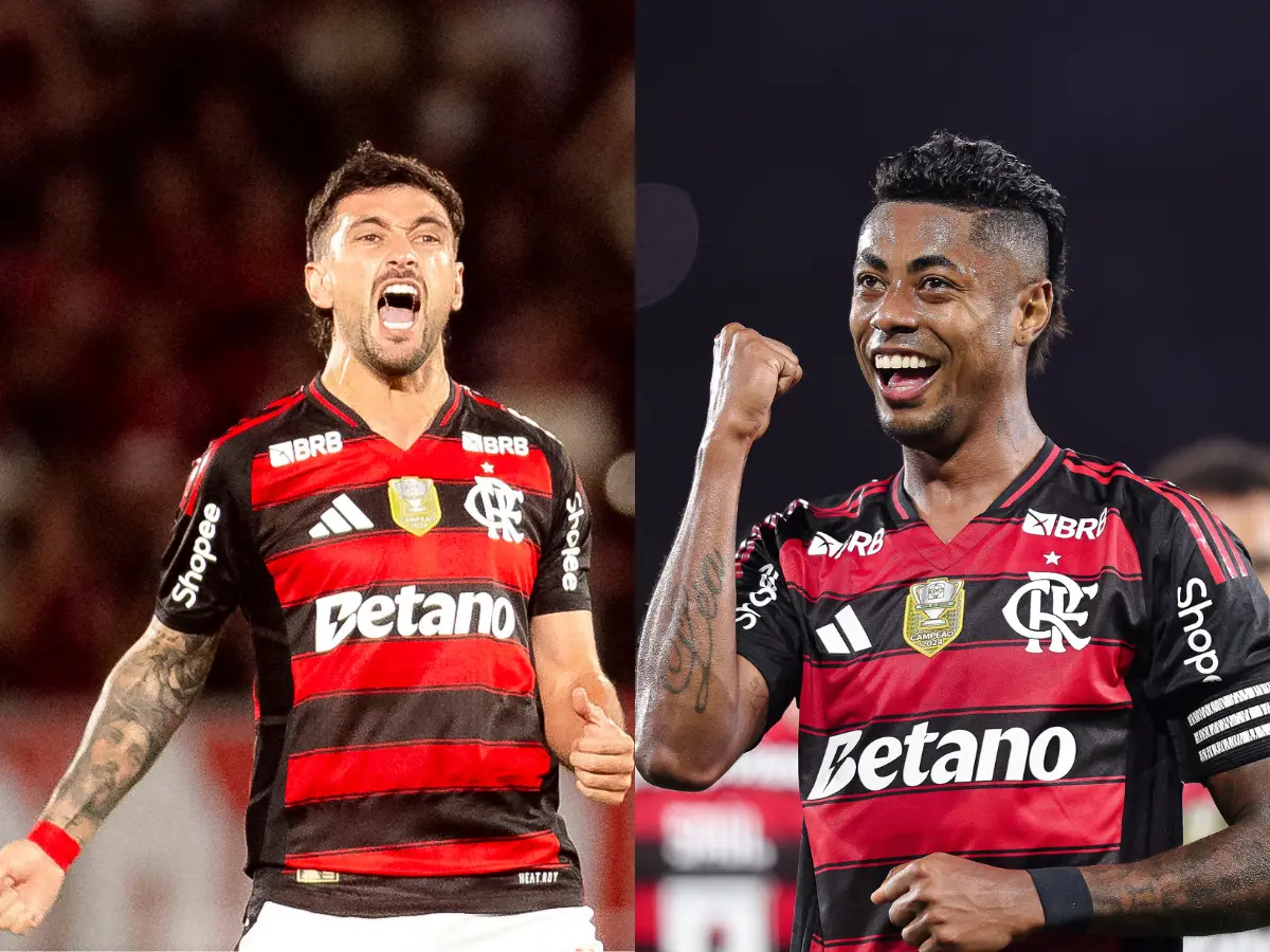 De Arrascaeta e Bruno Henrique