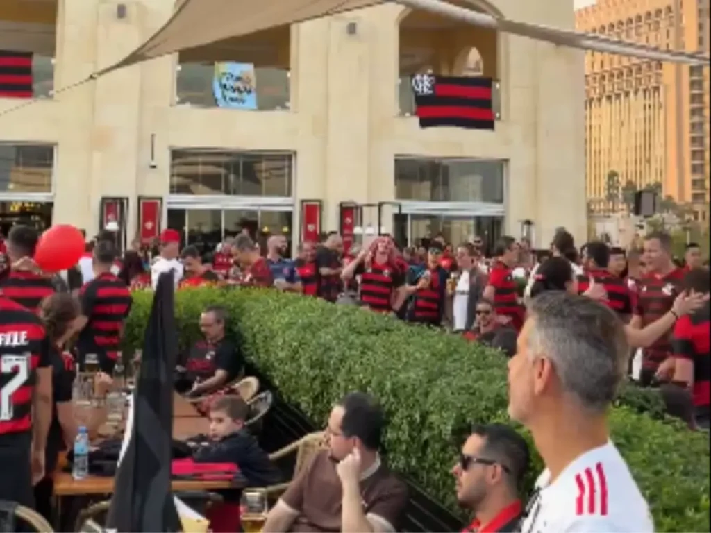 Torcida do Flamengo fez festa em Doha