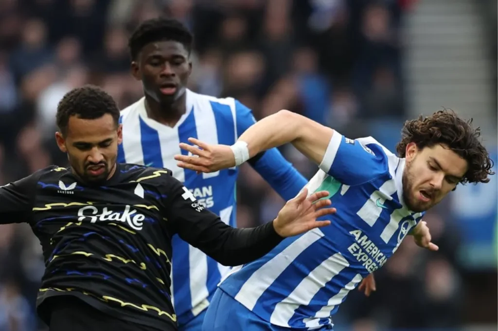 Sem Igor Julio, Brighton cede empate ao Everton nos acréscimos pela Premier League