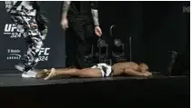 Cameron Smotherman recebe atendimento médico após desmaiar na pesagem oficial do UFC 324