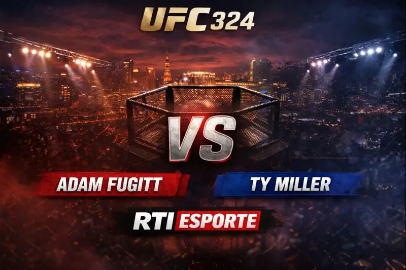 Combate acontece agora no card do UFC 324, com transmissão ao vivo e cobertura em tempo real
